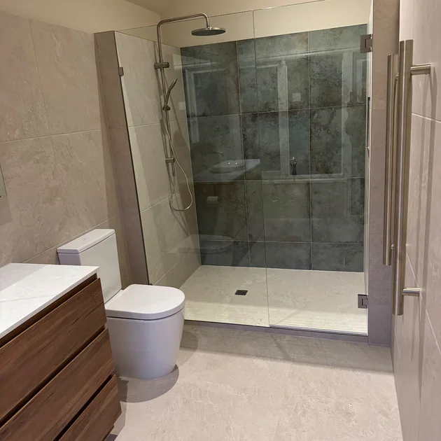 Completed bathroom after building repairs
